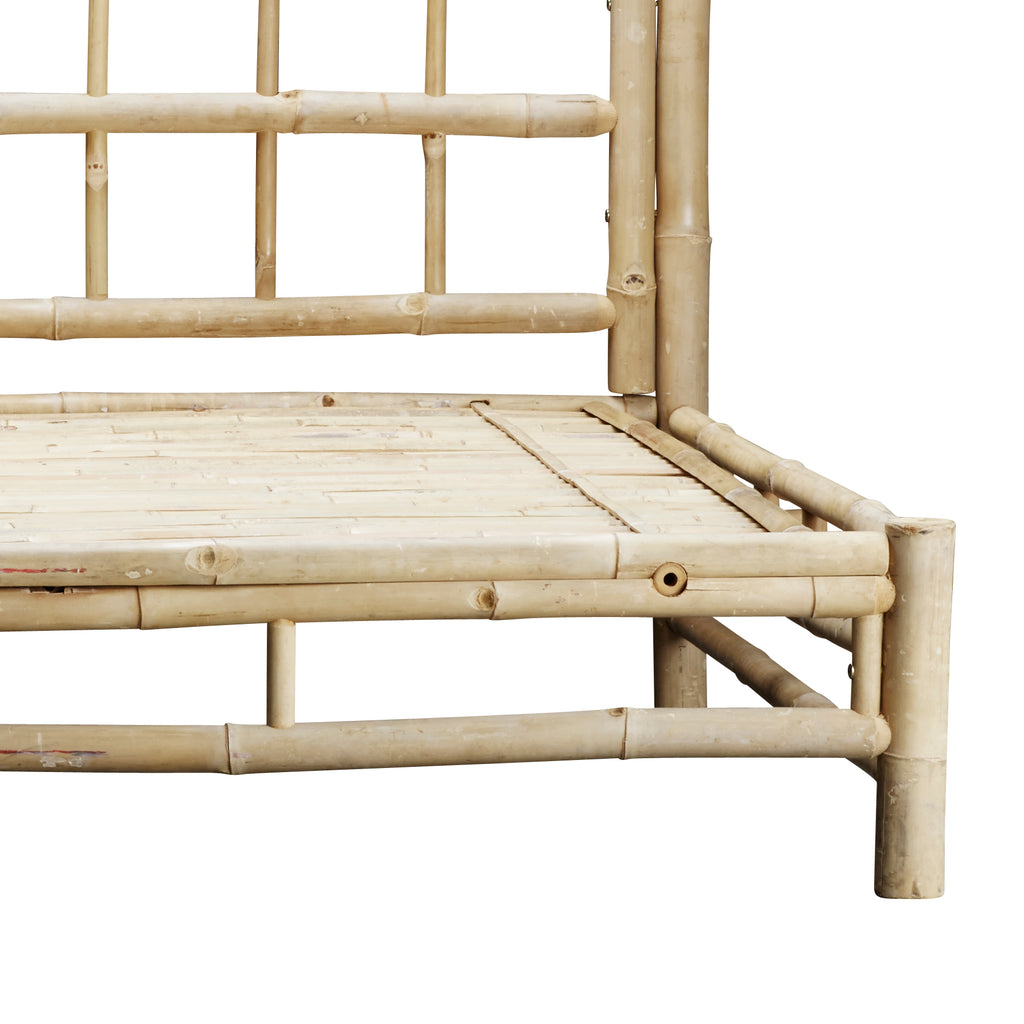BAMBOO SOFA | WHITE, SAND, GREY or BLACK MATTRESS | RIGHT