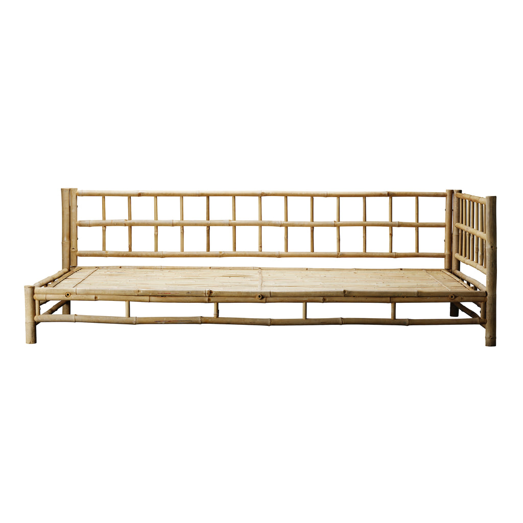BAMBOO SOFA | WHITE, SAND, GREY or BLACK MATTRESS | LEFT