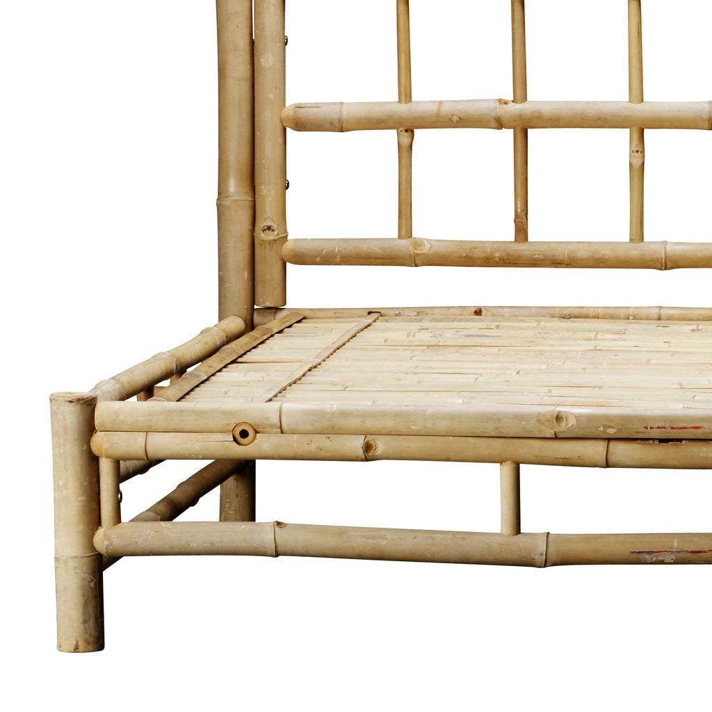 BAMBOO SOFA | WHITE, SAND, GREY or BLACK MATTRESS | LEFT