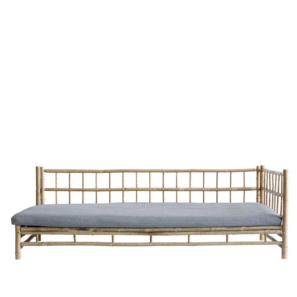 BAMBOO SOFA | WHITE, SAND, GREY or BLACK MATTRESS | LEFT