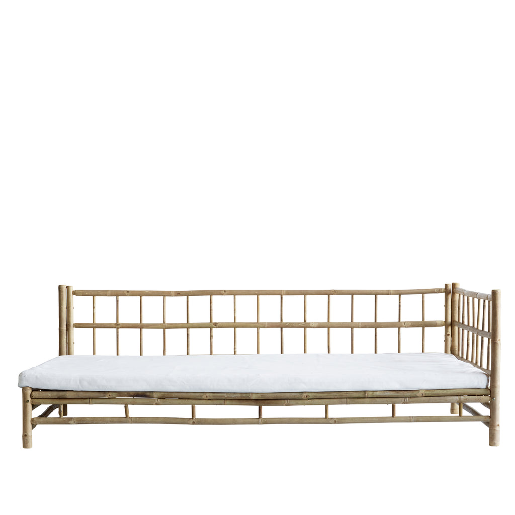 BAMBOO SOFA | WHITE, SAND, GREY or BLACK MATTRESS | LEFT
