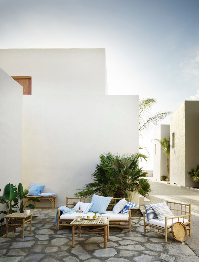 BAMBOO LOUNGE CHAIR | WHITE, SAND, GREY or BLACK MATTRESS