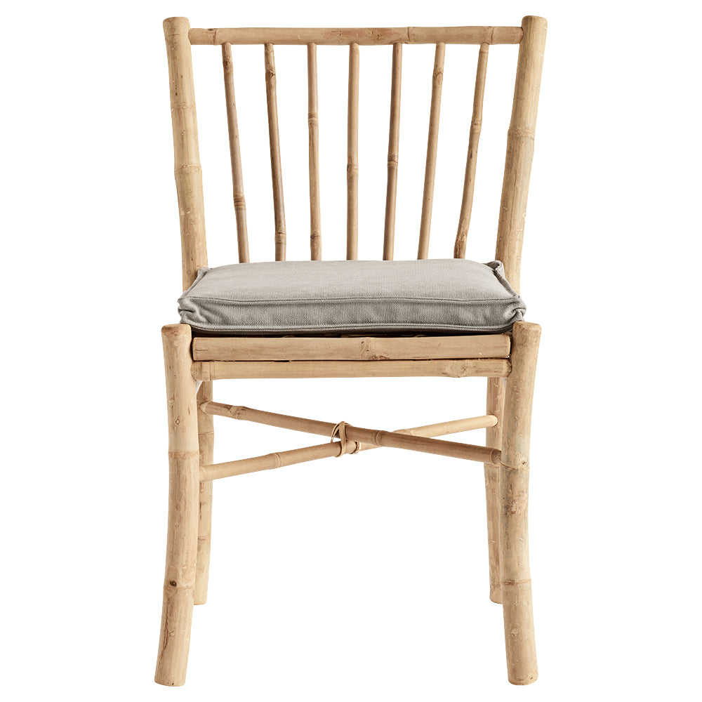 BAM DINING CHAIR | BAMBOO | WHITE, SAND, GREY or BLACK CUSHION