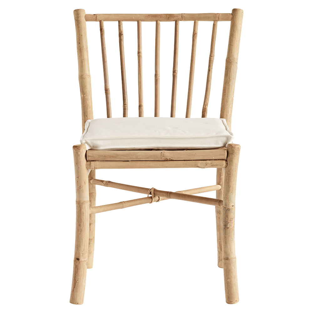 BAM DINING CHAIR | BAMBOO | WHITE, SAND, GREY or BLACK CUSHION