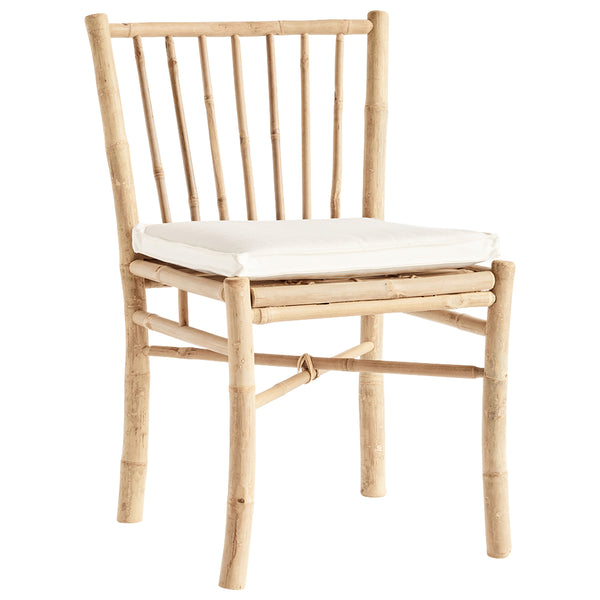 BAM DINING CHAIR | BAMBOO | WHITE, SAND, GREY or BLACK CUSHION