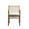 BAM DINING CHAIR WITH ARMREST | BAMBOO | WHITE, SAND, GREY or BLACK CUSHION