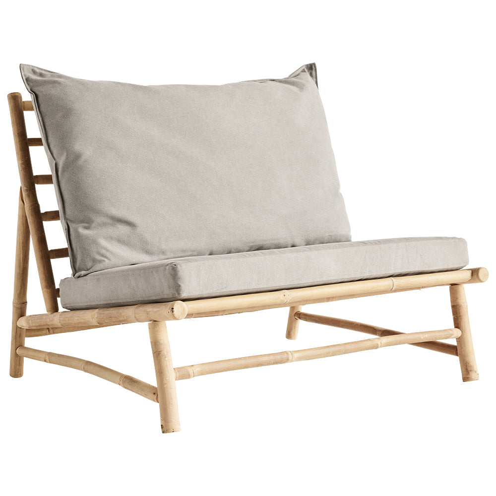 SLOW LOUNGER CHAIR 100  | BAMBOO | WHITE, SAND, GREY or BLACK MATTRESS