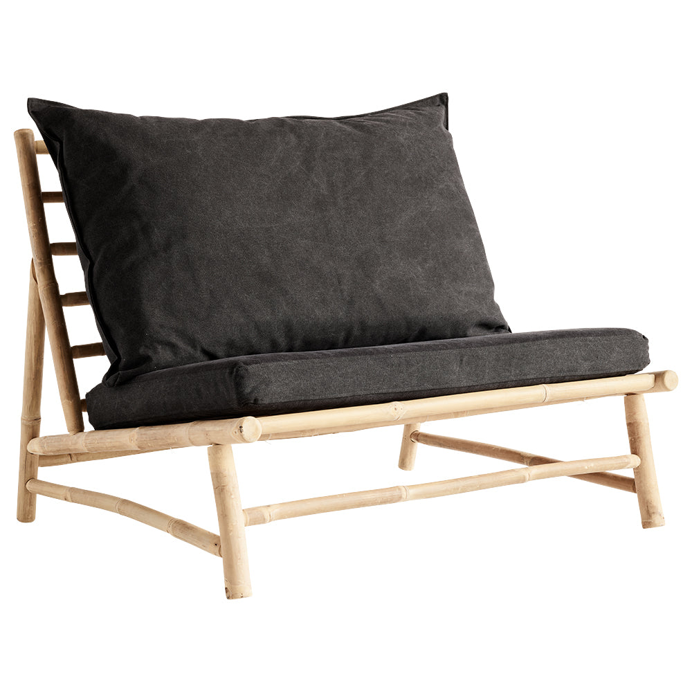 SLOW LOUNGER CHAIR 100  | BAMBOO | WHITE, SAND, GREY or BLACK MATTRESS