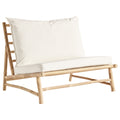 SLOW LOUNGER CHAIR 100  | BAMBOO | WHITE, SAND, GREY or BLACK MATTRESS