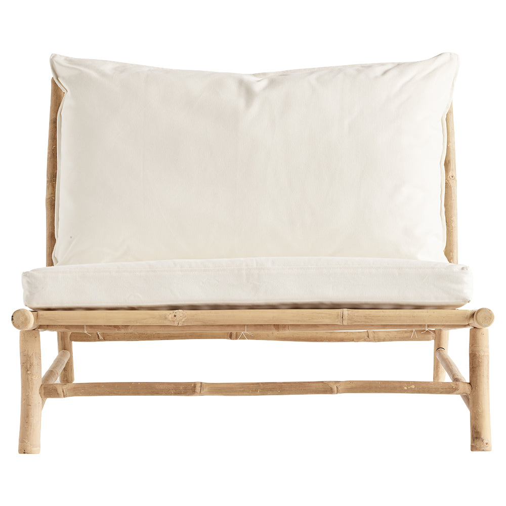 SLOW LOUNGER CHAIR 100  | BAMBOO | WHITE, SAND, GREY or BLACK MATTRESS