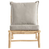 SLOW LOUNGER CHAIR 55  | BAMBOO | WHITE, SAND, GREY or BLACK MATTRESS