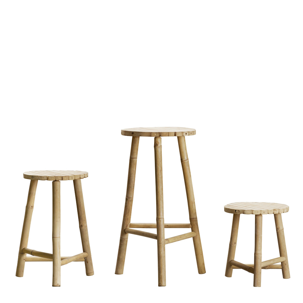 BAMBOO STOOL, H 50 CM