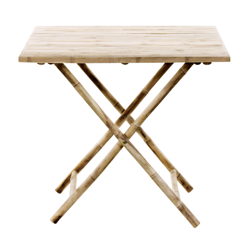 BAMBOO TABLE | FOLDABLE | 80 x 80, H 72 CM