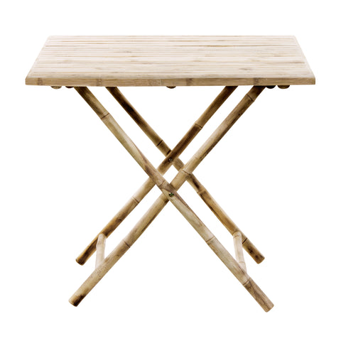 BAMBOO TABLE | FOLDABLE | 80 x 80, H 72 CM