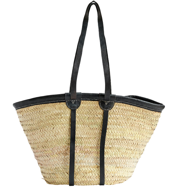 BAG BLACK LONG | STRAW | 55 CM