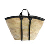 BAG BLACK SHORT | STRAW | 55 CM