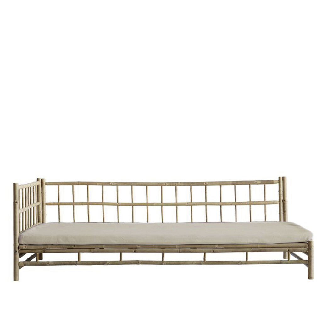 BAMBOO SOFA | WHITE, SAND, GREY or BLACK MATTRESS | LEFT
