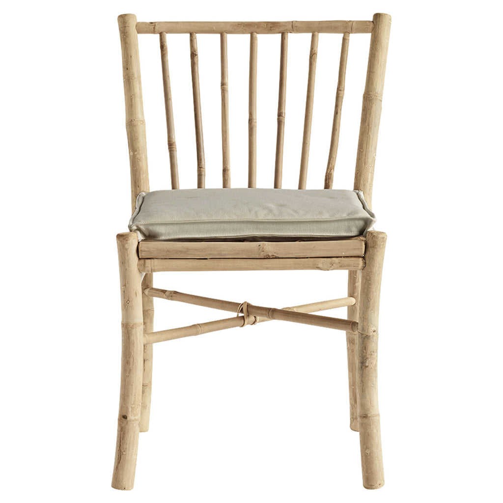 BAM DINING CHAIR | BAMBOO | WHITE, SAND, GREY or BLACK CUSHION