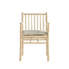 BAM DINING CHAIR WITH ARMREST | BAMBOO | WHITE, SAND, GREY or BLACK CUSHION