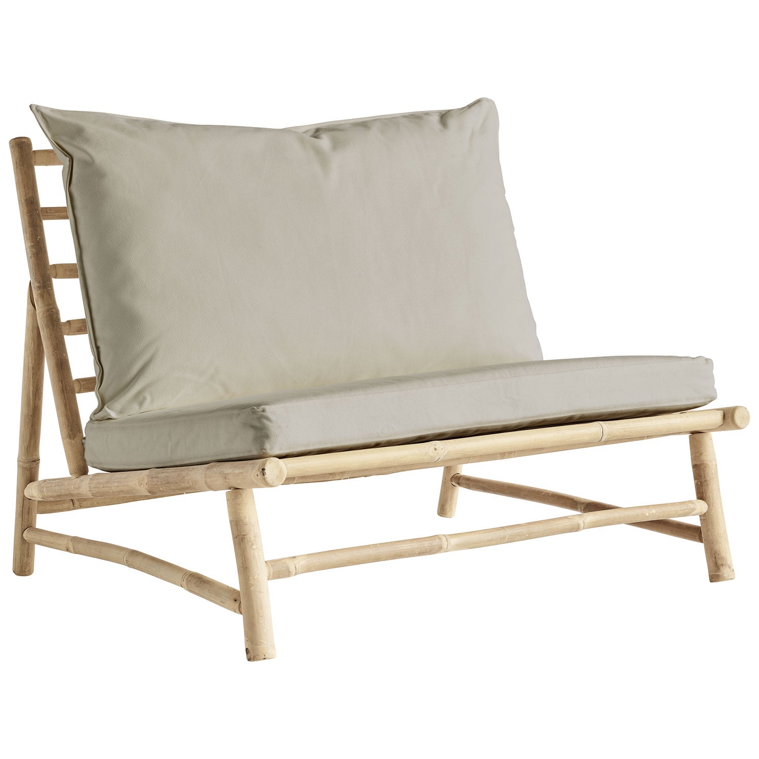 SLOW LOUNGER CHAIR 100  | BAMBOO | WHITE, SAND, GREY or BLACK MATTRESS