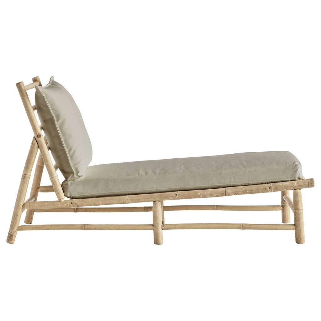 SLOW LOUNGER LONG | BAMBOO | WHITE, SAND, GREY or BLACK MATTRESS