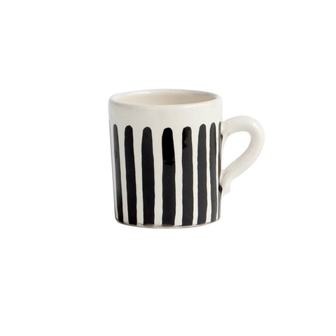 TERRA MUG BLACK | CLAY | 8 CM