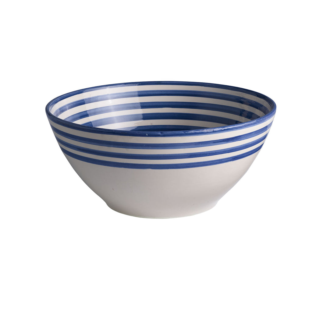 SALAD BOWL MOROCCAN BLUE | CLAY | 25 CM