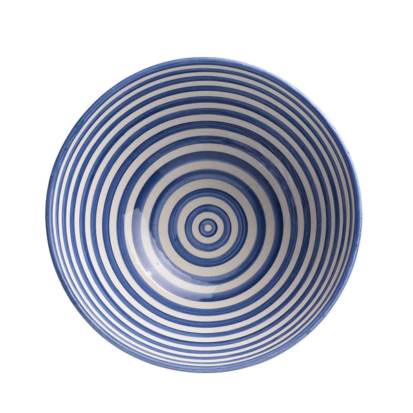 SALAD BOWL MOROCCAN BLUE | CLAY | 25 CM