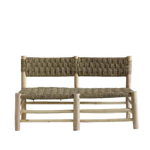 DOUM SOFA IN PALMLEAF & WOOD