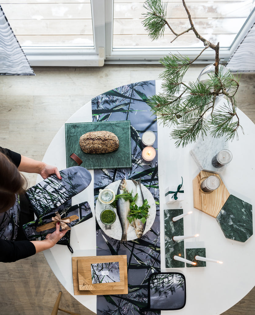 Oven mitt & Pot holder, Coastland