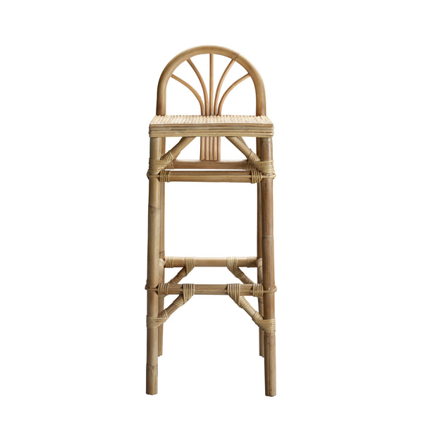 KOS BAR STOOL, RATTAN