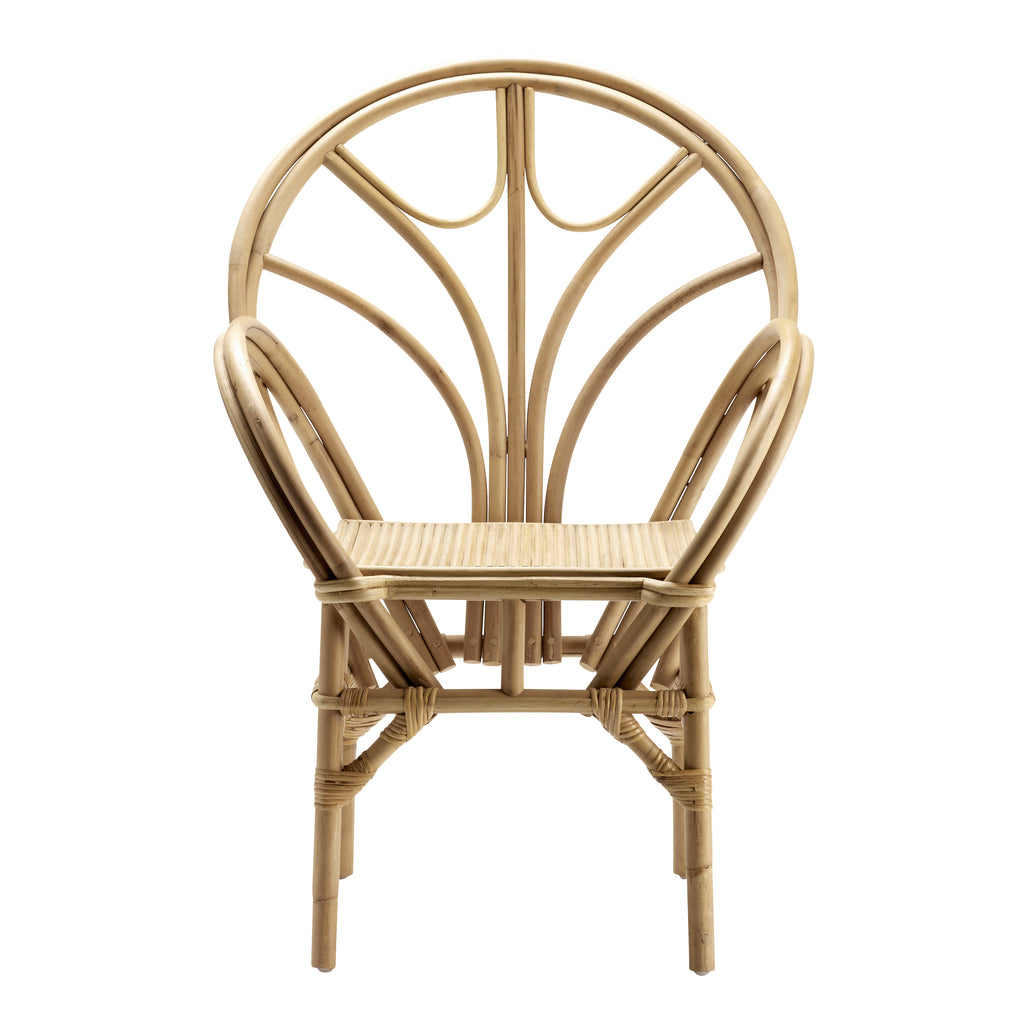 KOS DINING CHAIR IN RATTAN | WHITE, SAND, GREY or BLACK CUSHION