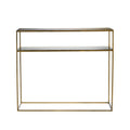 CONSOLE TABLE HONEY GOLD | METAL | 100 CM