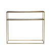 CONSOLE TABLE HONEY GOLD | METAL | 100 CM