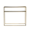 CONSOLE TABLE HONEY GOLD | METAL | 100 CM