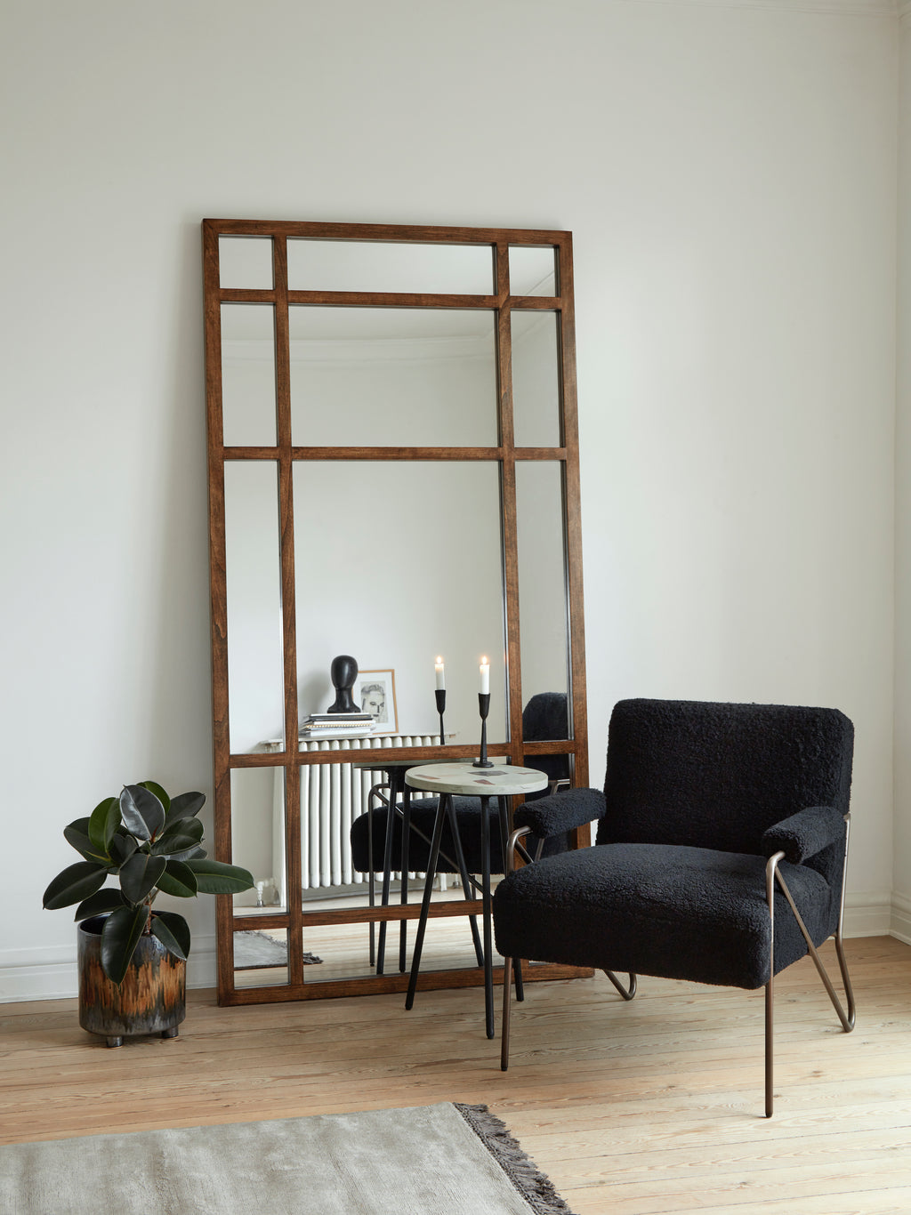 SPIRIT wall mirror, birch wood