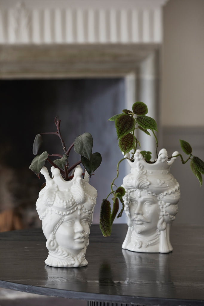 REMIRE KING VASE, WHITE