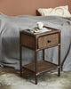 HAYES SIDE TABLE, BROWN