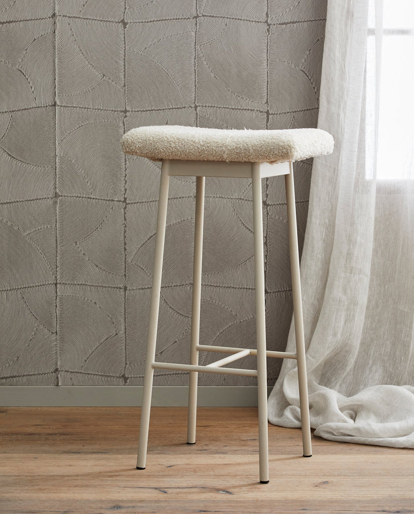 ZALA BAR STOOL, BEIGE