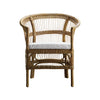 PALMA CHAIR IN RATTAN | WHITE, SAND, GREY OR BLACK CUSHION