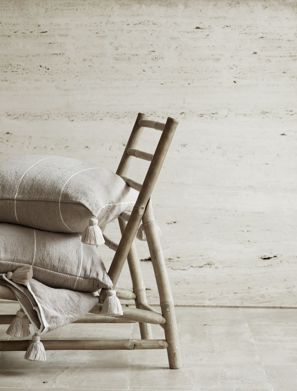 SLOW LOUNGER CHAIR 100  | BAMBOO | WHITE, SAND, GREY or BLACK MATTRESS