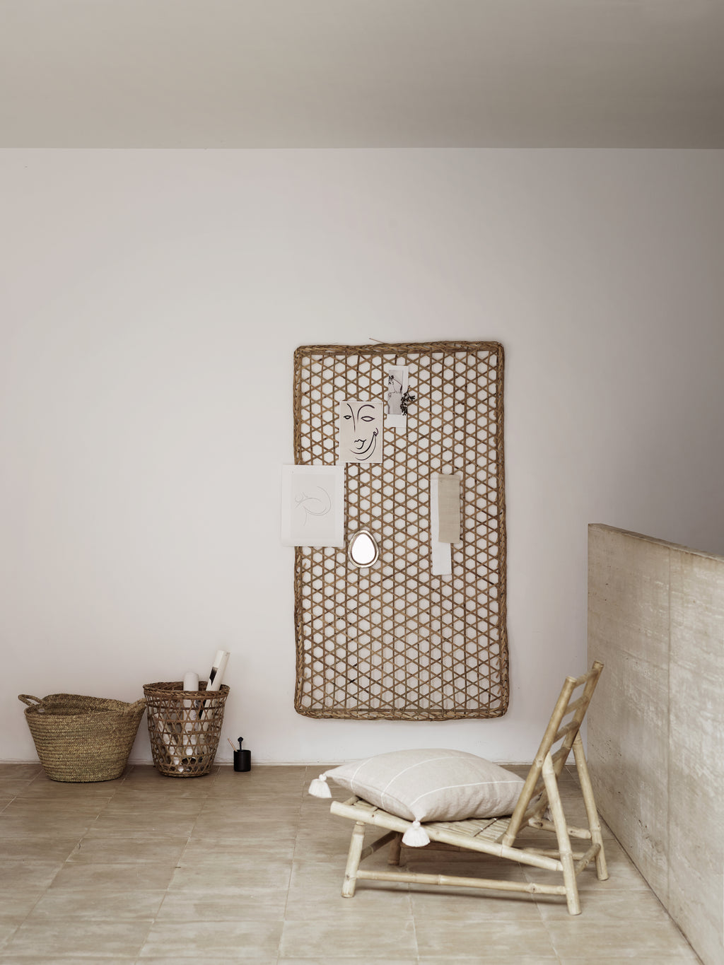 SLOW LOUNGER CHAIR 100  | BAMBOO | WHITE, SAND, GREY or BLACK MATTRESS