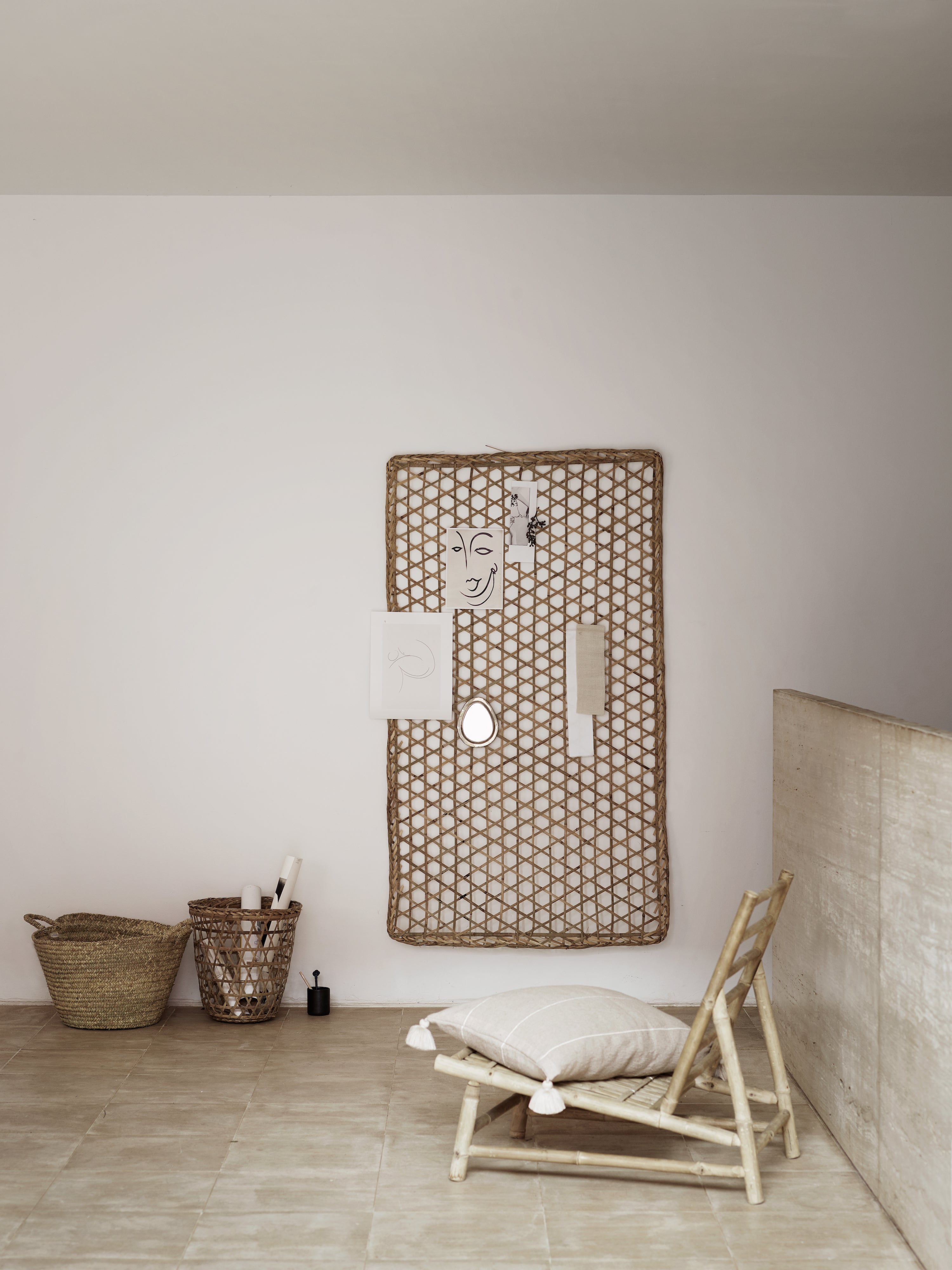SLOW LOUNGER CHAIR 100  | BAMBOO | WHITE, SAND, GREY or BLACK MATTRESS