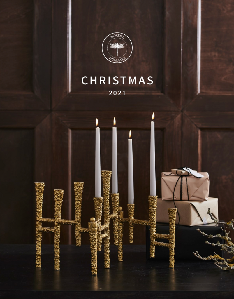 VAILA candle holder, gold, f/9 candles
