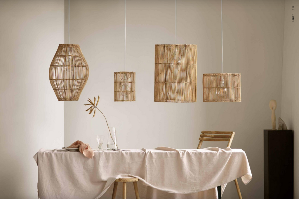 HANGSTRAIGHT LAMP SHADE | RATTAN | 30CM