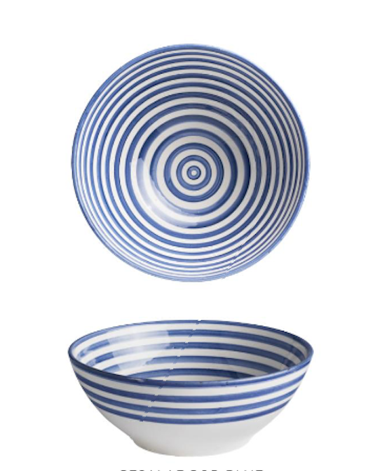 SALAD BOWL MOROCCAN BLUE | CLAY | 25 CM