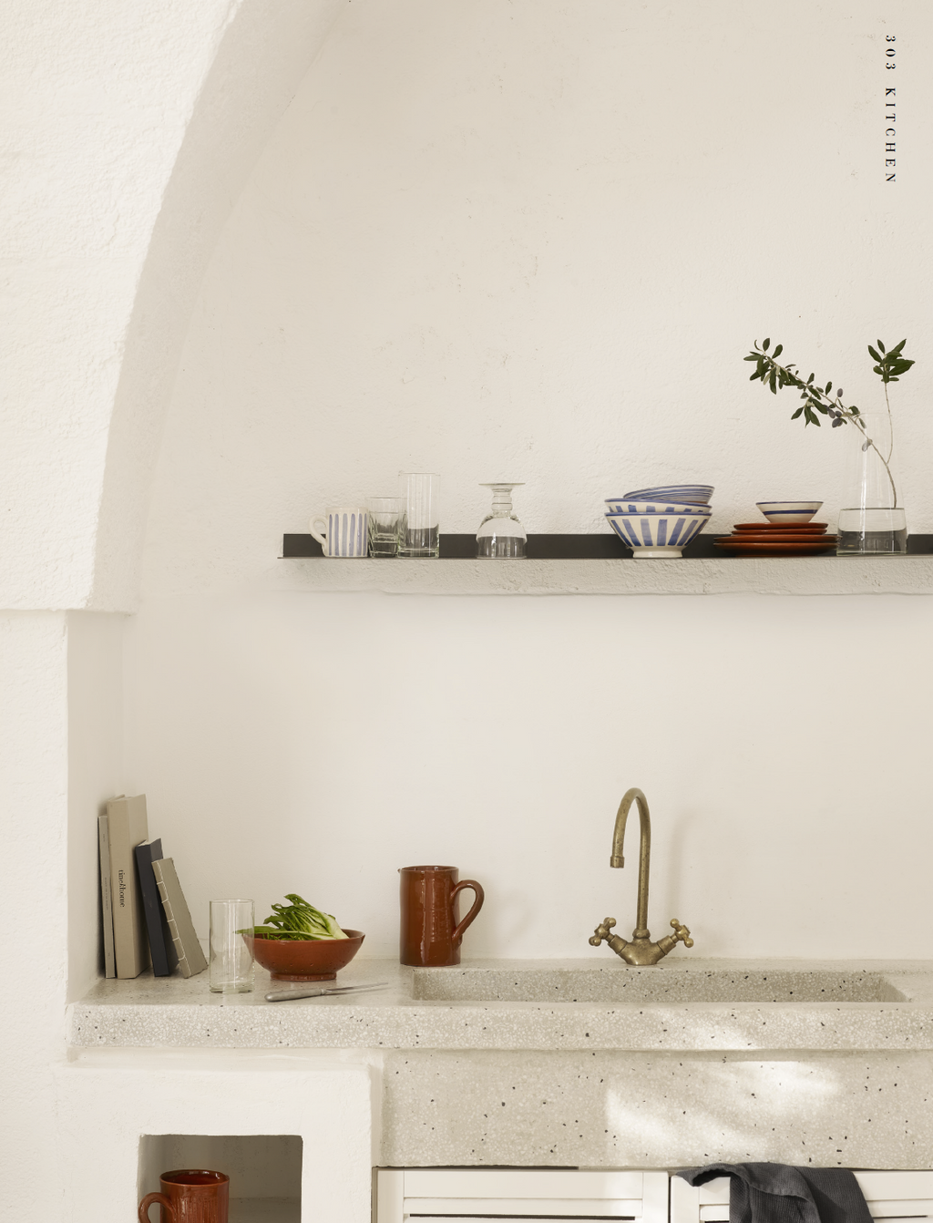 BOWL MOROCCAN BLUE | CLAY | 17 CM