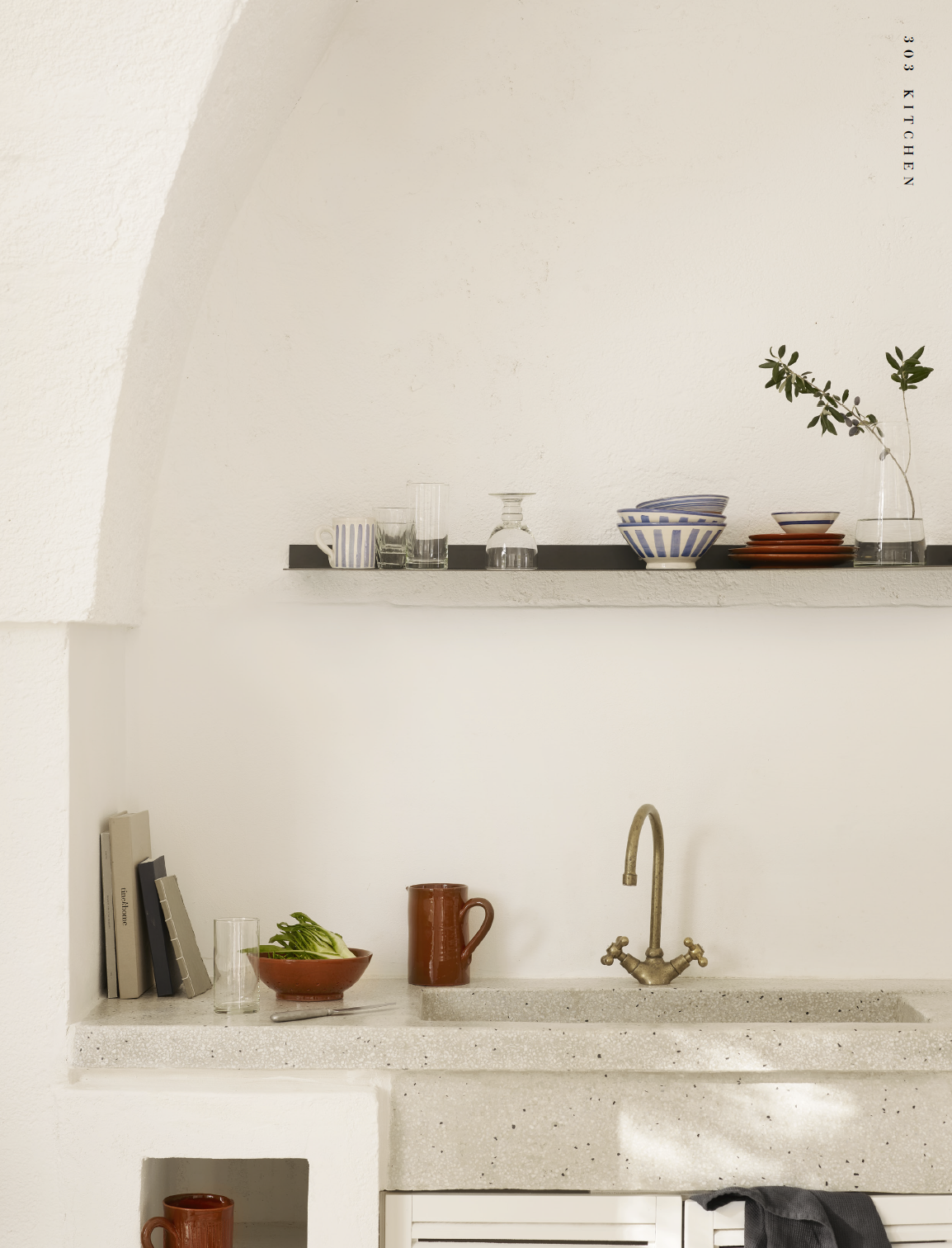 BOWL MOROCCAN BLUE | CLAY | 17 CM