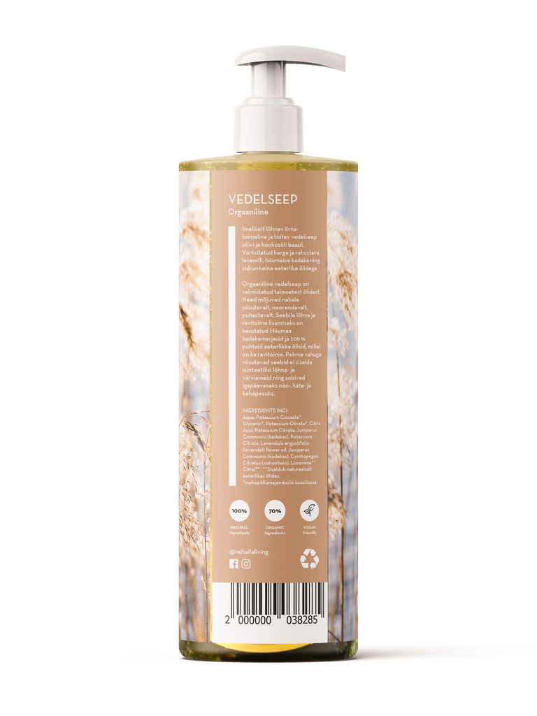 Hand Soap, Organic Lavender-Juniper, 500 ML