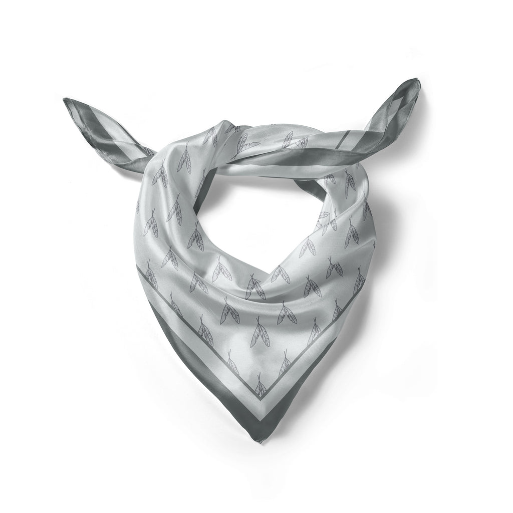 Scarf, Grey Feather